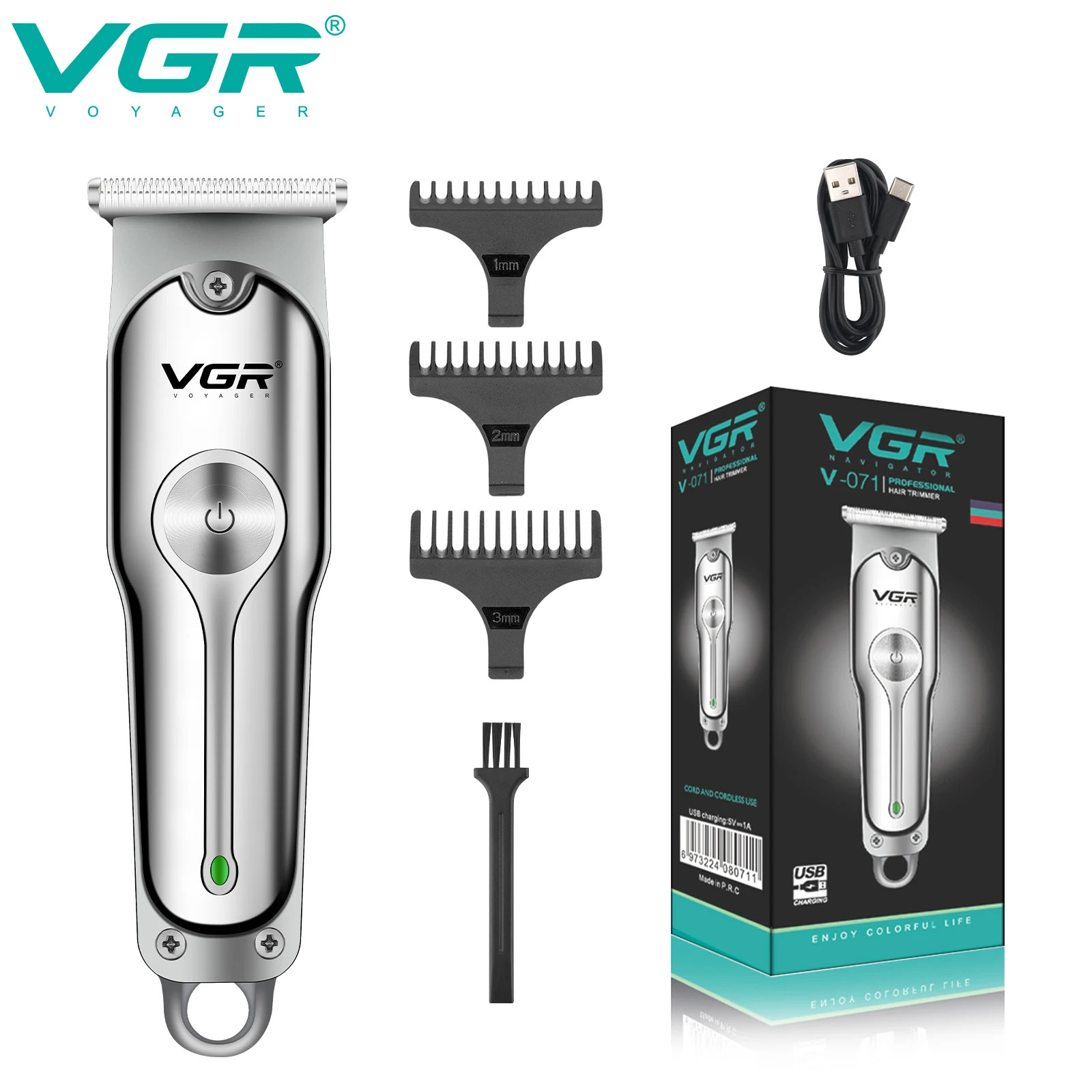 Men'S Face Grooming - VGR-cortadora de pelo profesional para hombre,